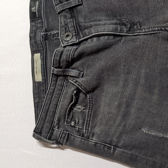 AG Stilt Cigarette Leg Dark Low Rise Skinny Jeans Adriano Goldschmied Size 28 - Picture 6 of 9